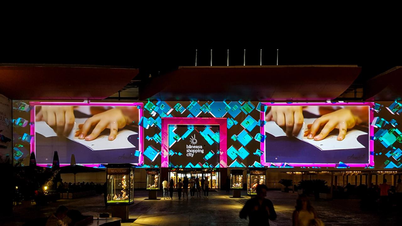 Băneasa Shopping City — proiecție aniversară de 10 ani