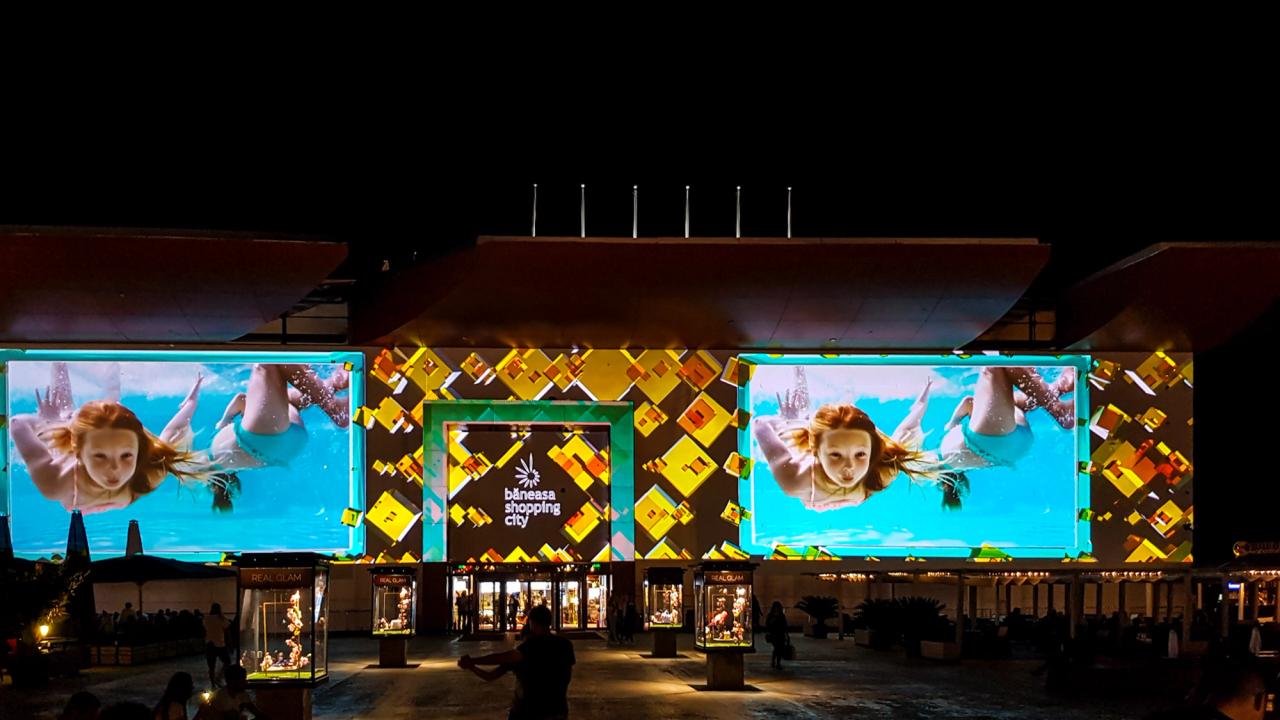 Băneasa Shopping City — proiecție aniversară de 10 ani