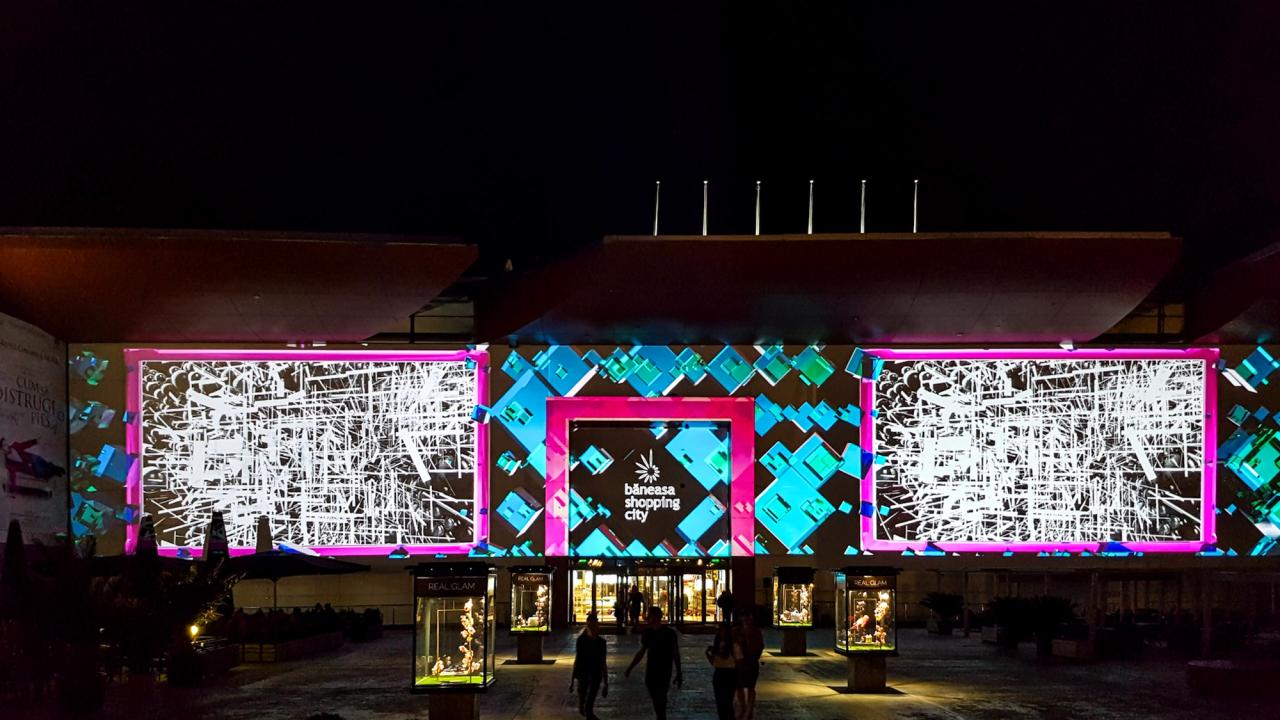 Băneasa Shopping City — proiecție aniversară de 10 ani