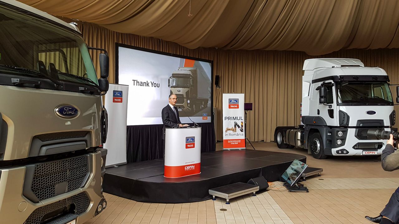 Ford Trucks România — Conferință de presă la un an