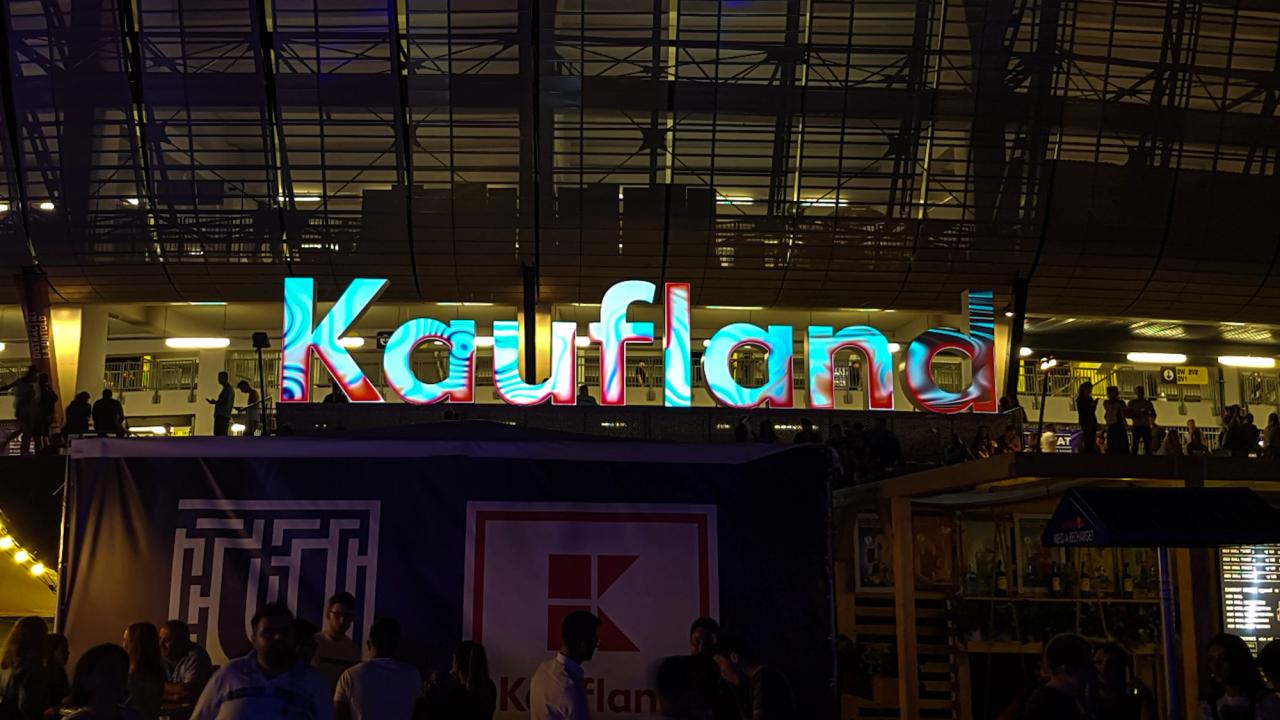 Kaufland Projection Installation at UNTOLD 2018
