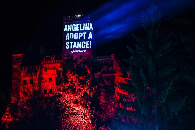 Greenpeace — SOS Carpathian Forest at Bran Castle