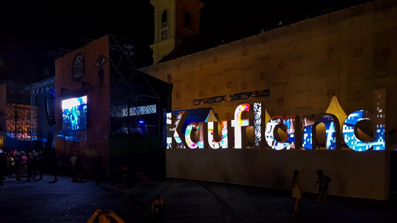 Kaufland Projection Installation at ARTmania 2018