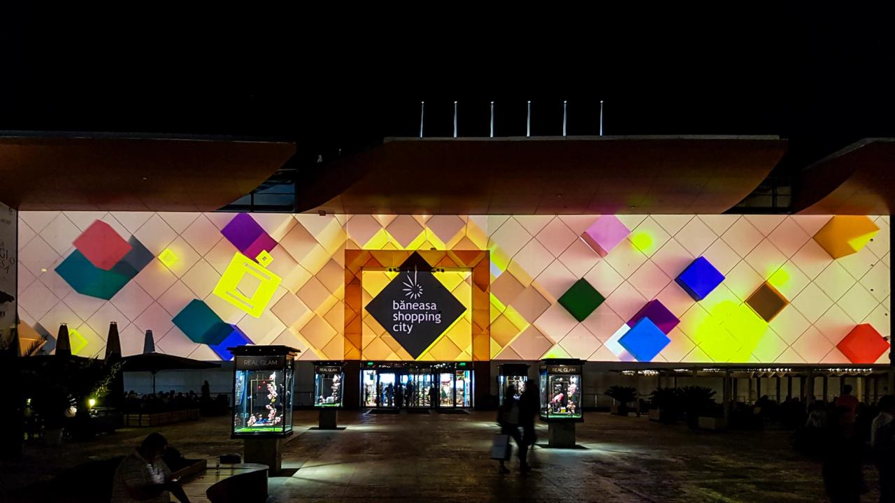 Băneasa Shopping City — proiecție aniversară de 10 ani