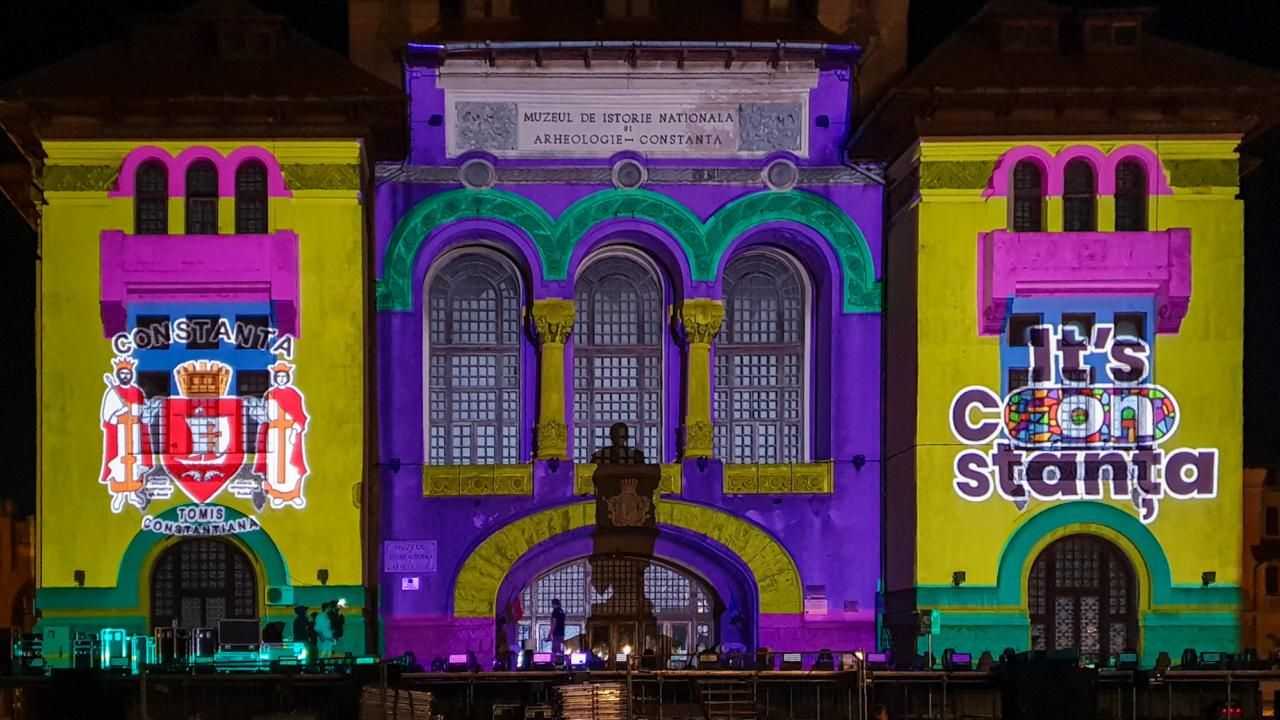 Ziua Constanței 2022 — Video mapping în Piața Ovidiu