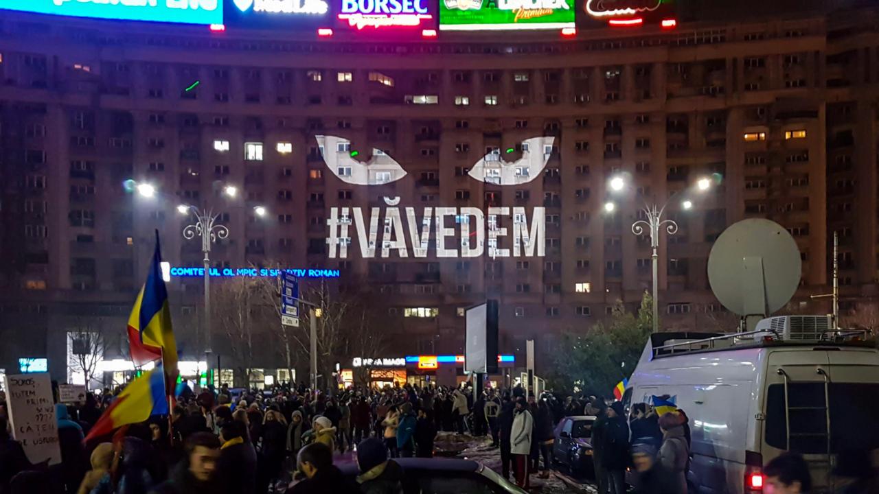 #VăVedem — Piața Victoriei Projections
