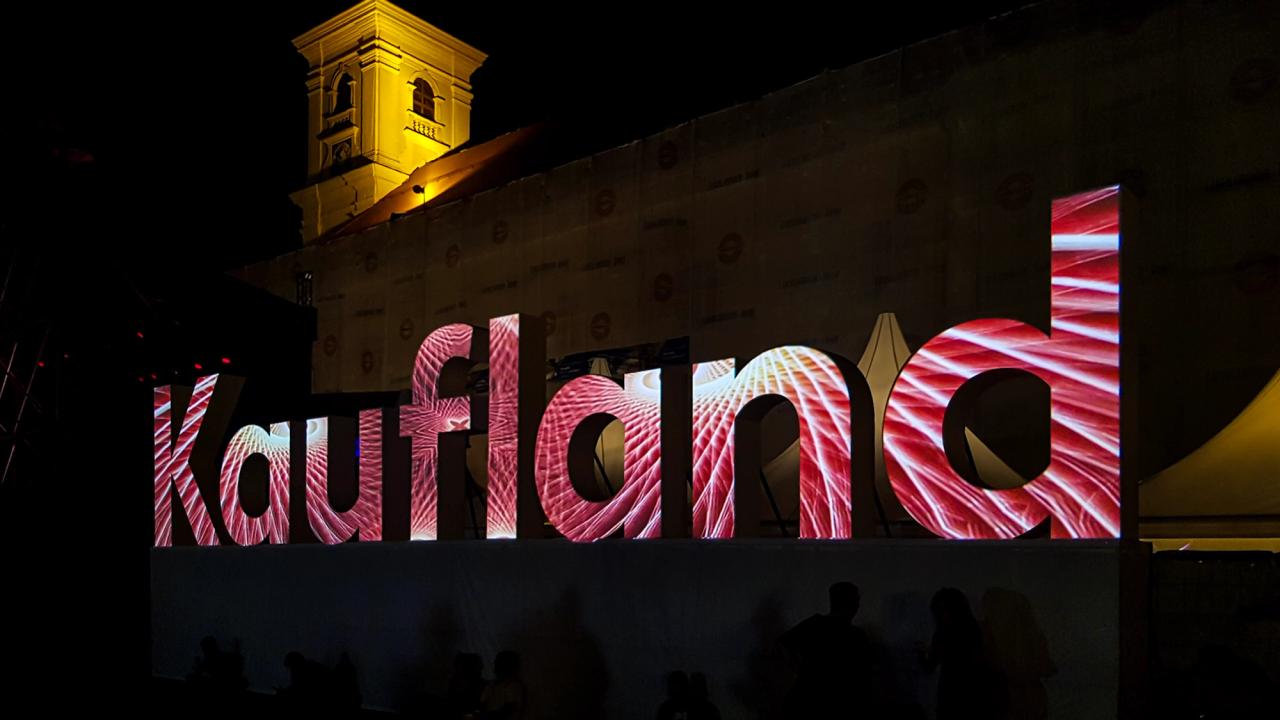 Kaufland Projection Installation at ARTmania 2018