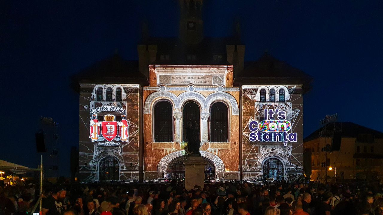 Ziua Constanței 2022 — Video mapping în Piața Ovidiu