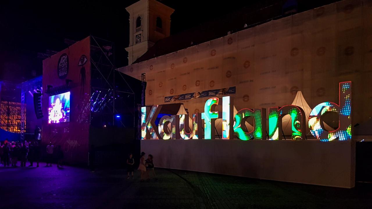 Kaufland Projection Installation at ARTmania 2018