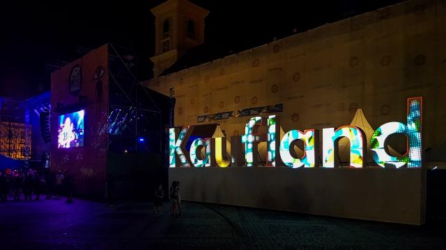 Kaufland Projection Installation at ARTmania 2018