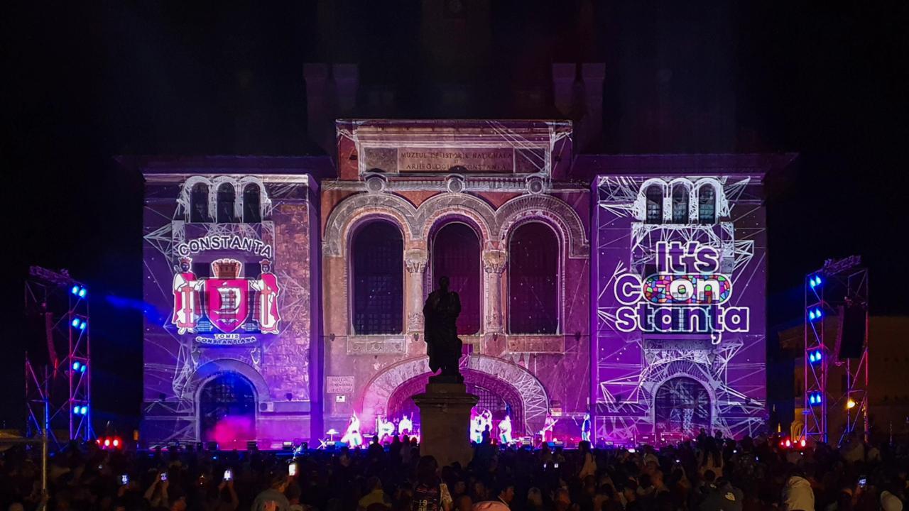 Ziua Constanței 2022 — Video mapping în Piața Ovidiu