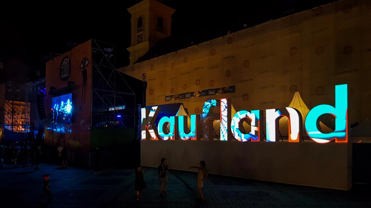 Kaufland Projection Installation at ARTmania 2018