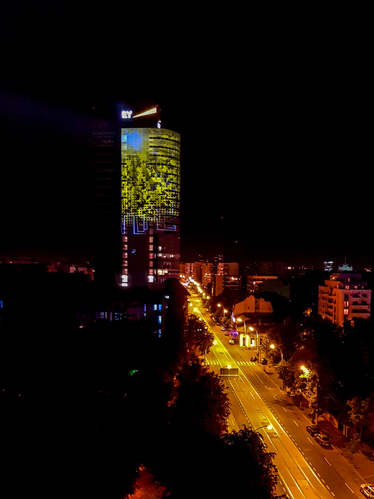EY Romania — 25th Anniversary Tower Mapping