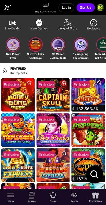 Borgata Casino app screenshot
