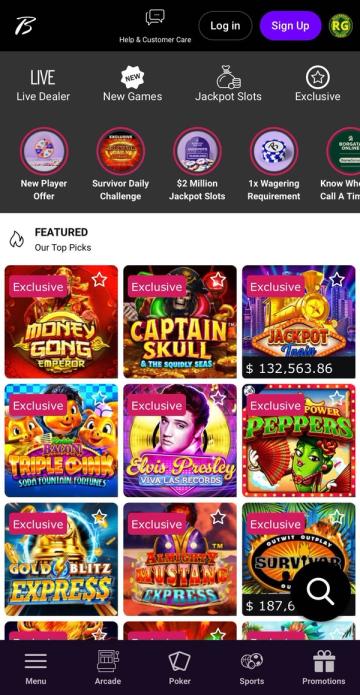 Borgata Casino app screenshot