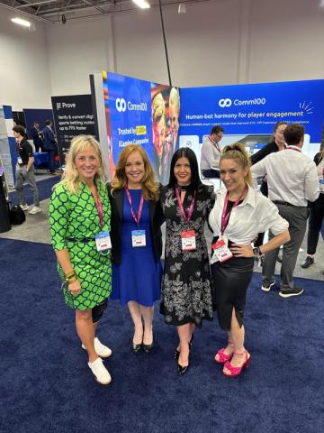 Brennan at a recent industry conference with colleagues Stephanie Maxwell, Mary-Beth Thomas, and Lauren Lemmer