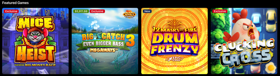 Fanatics Casino featured games