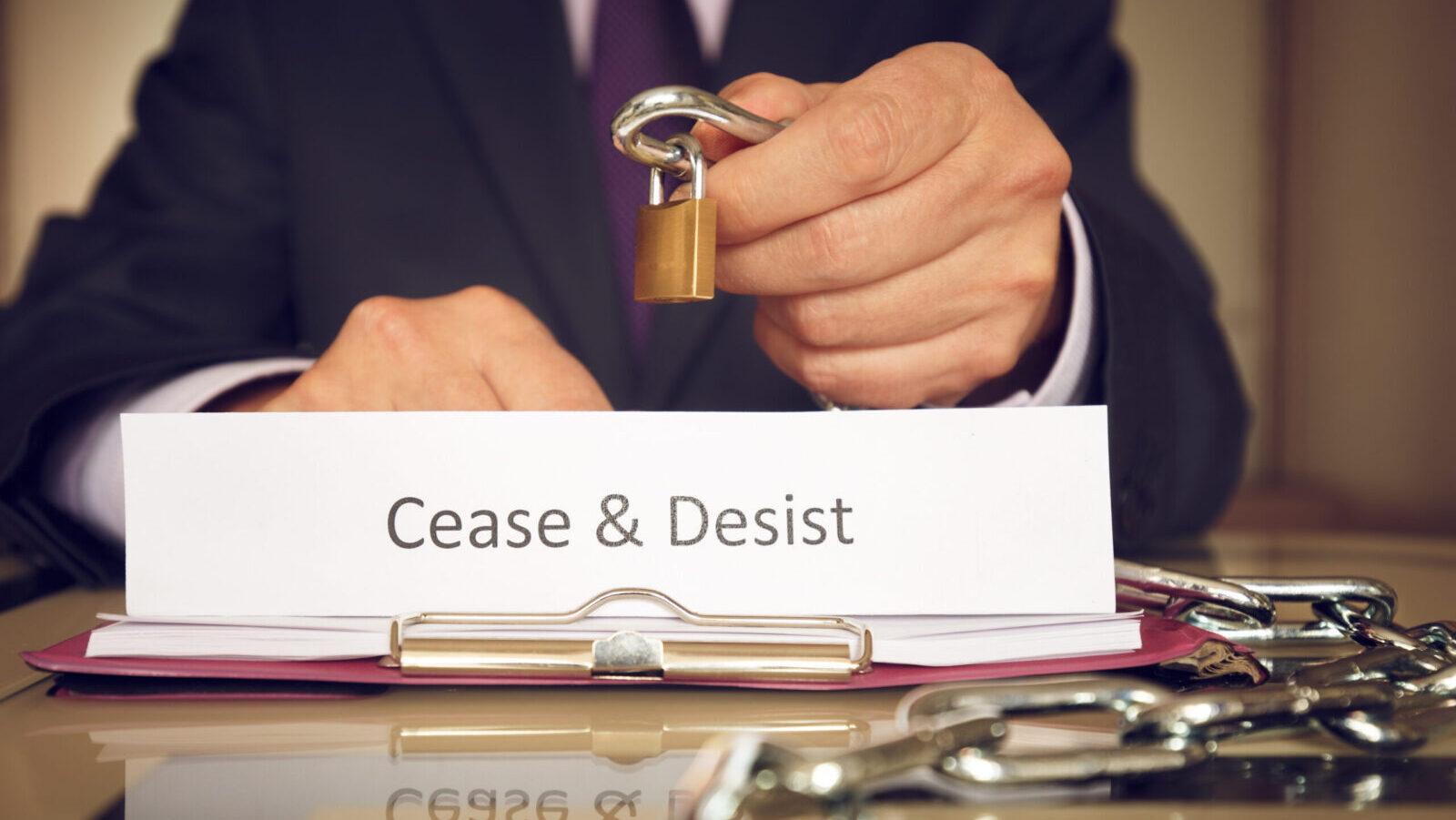 cease and desist