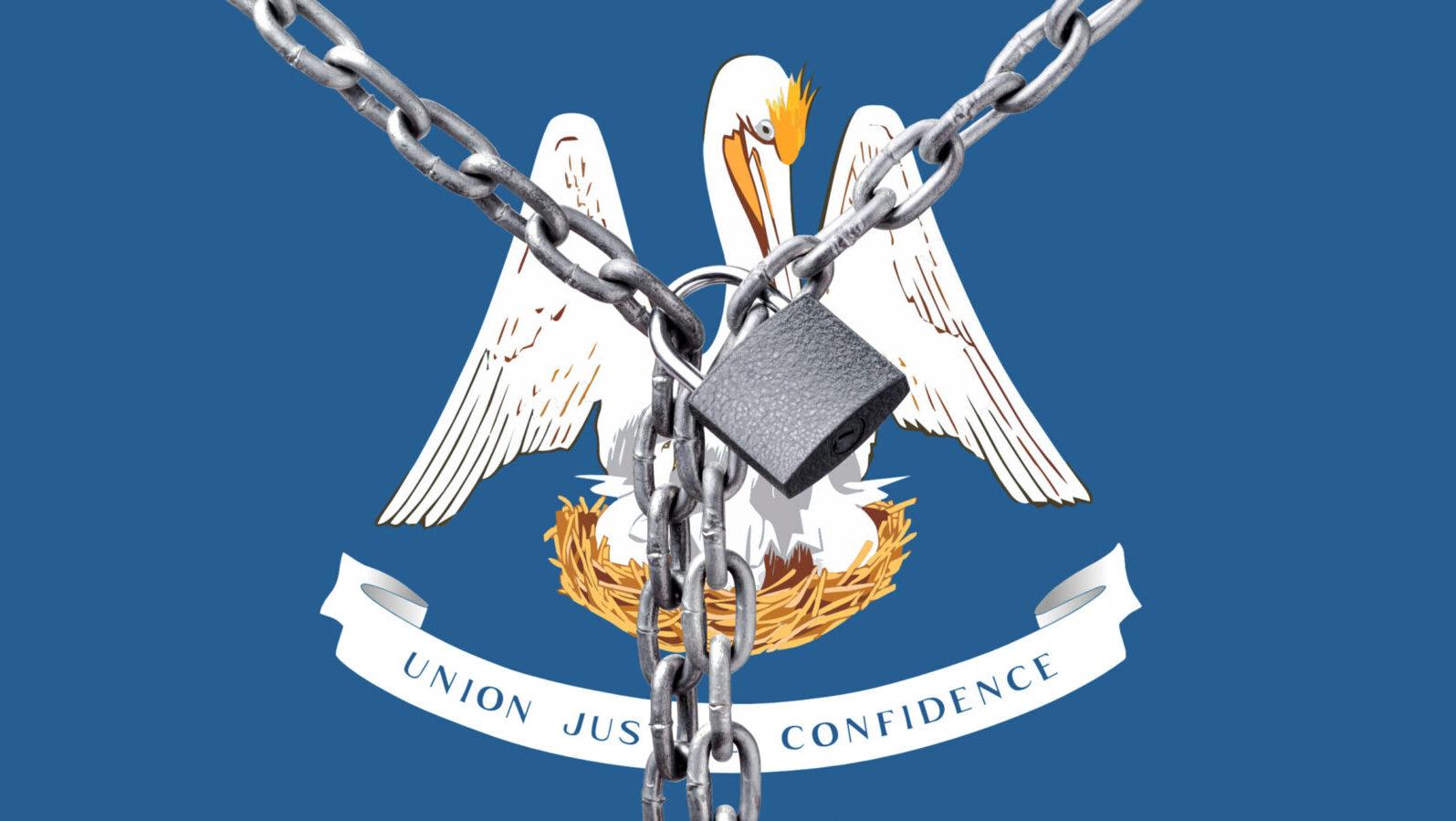 Louisiana flag chain
