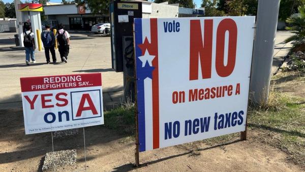 no new taxes sign