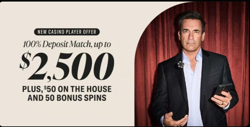 BetMGM Casino registration and bonus claim screen