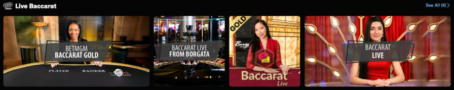 BetMGM Casino live dealer games