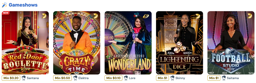 BetRivers Casino live dealer games