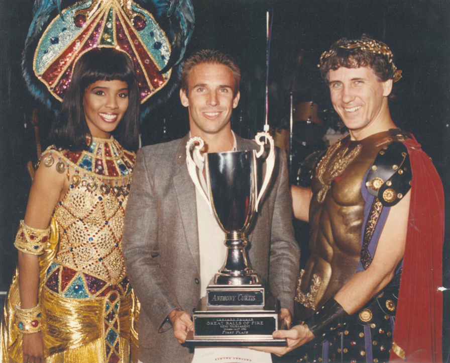 The champ after winning one of his two back-to-back Caesars Palace Keno Championships