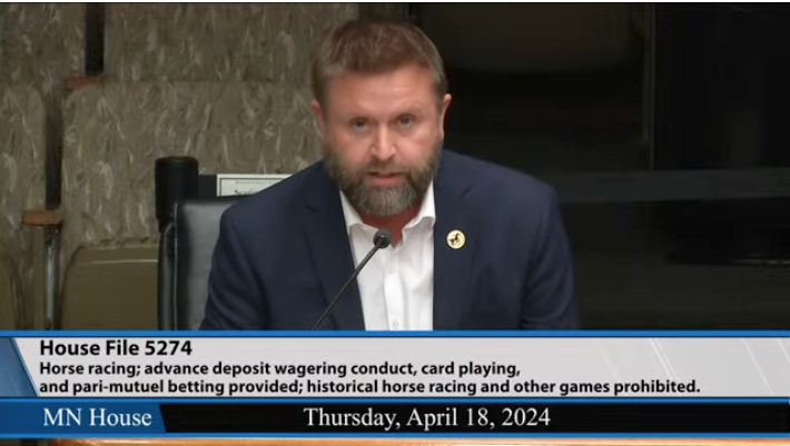 Minnesota Horsemen representative Justin Revak, speaking Thursday