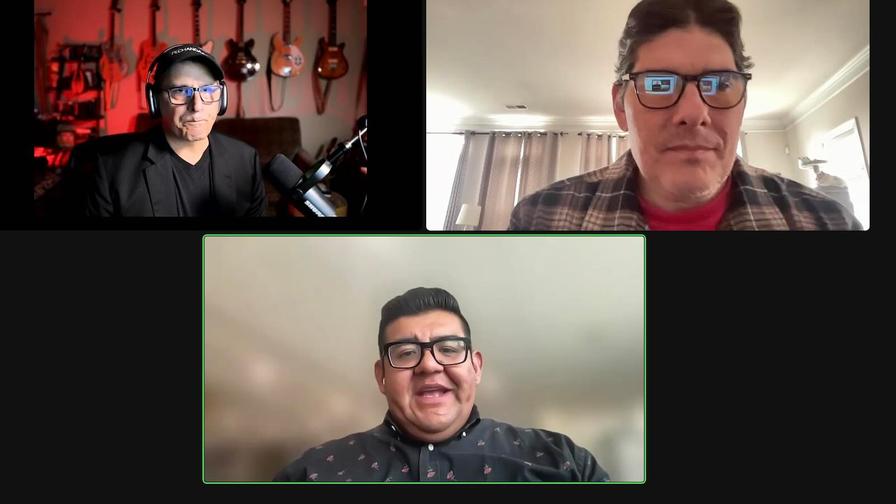 Clockwise from top left: Rocha, Giles, and Siva