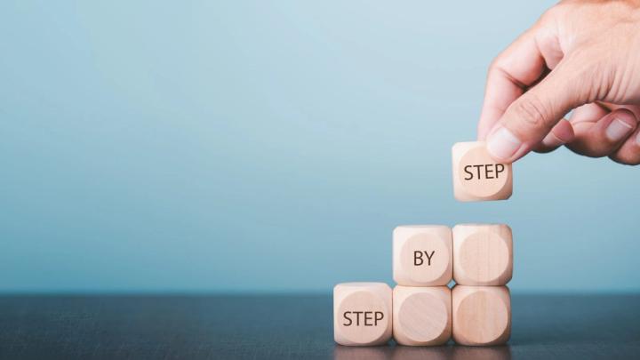 step-by-step blocks