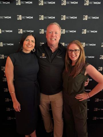 Brennan joined by fellow BetMGM execs Rob O'Connor and Rhea Loney