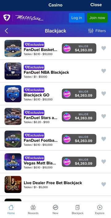 FanDuel Casino app screenshot