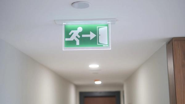Exit sign