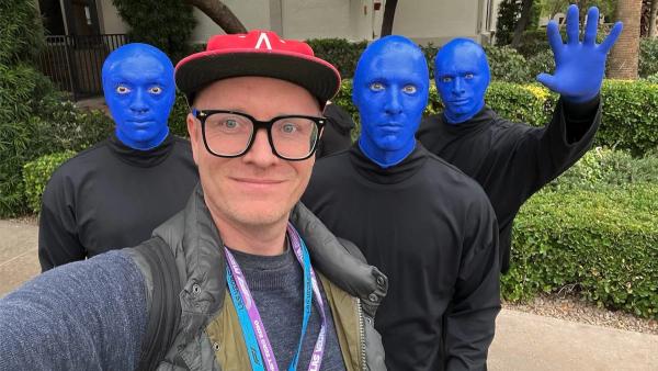 david hill blue man group