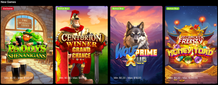 Fanatics Casino new games screenshot
