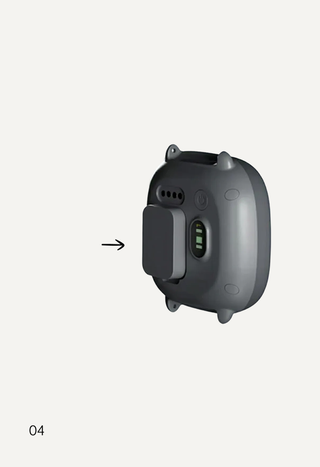 Smartphone screen with a menu, highlighting "Pair device with", "Watch settings", and "Rewards settings".