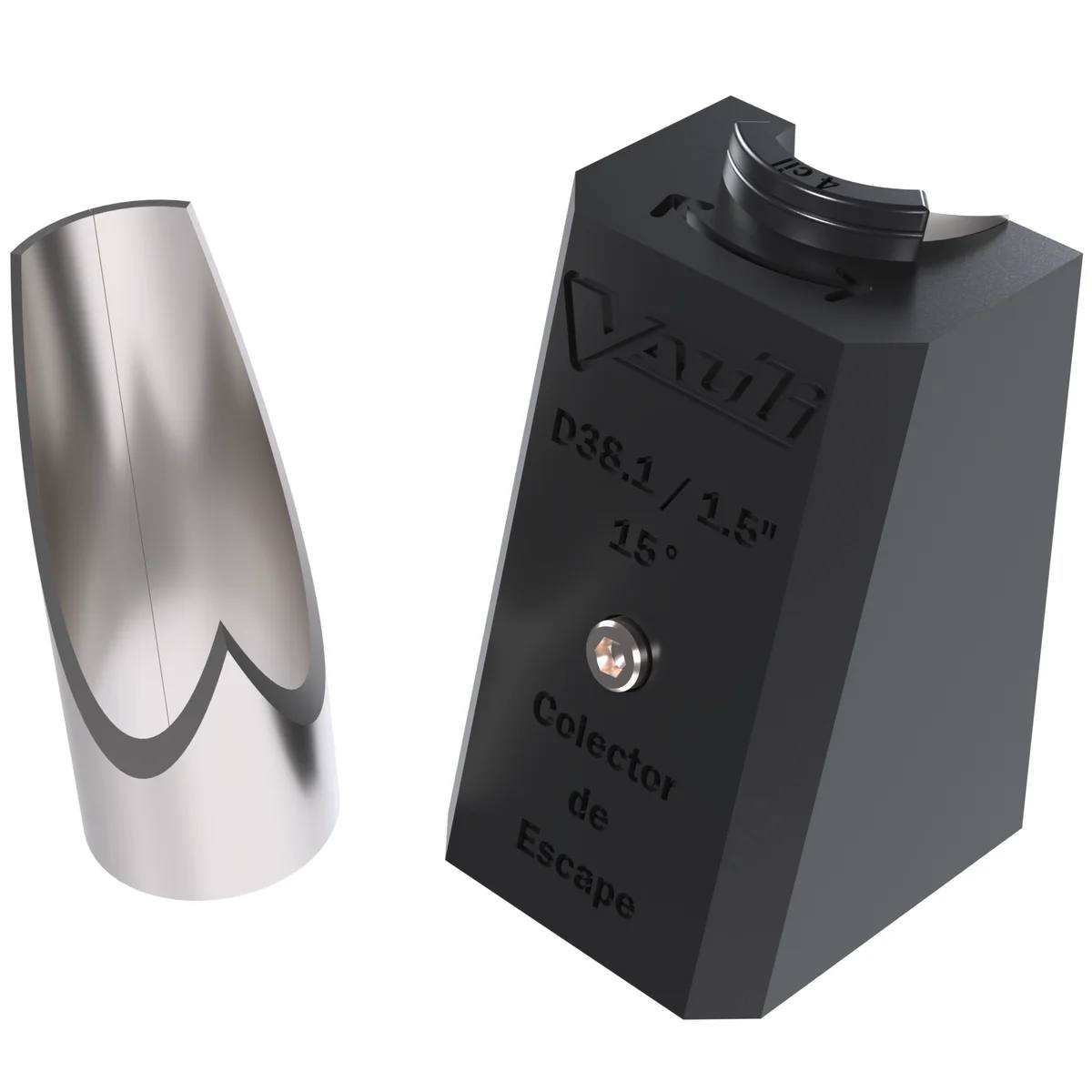 Plantilla Corte Colector 1.5" 38.1mm 15° Negro