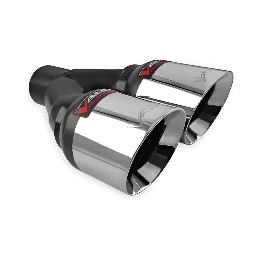 Colilla Punta Dual Deportiva Polo Escalonada 4" Cromo