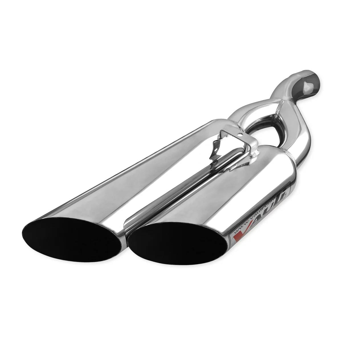 Terminal Dual Cromada Tipo Lobo. Cromado