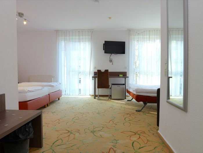 Familienzimmer Schlafbereich Hotel AVIVA by APOLONIA Karlsruhe