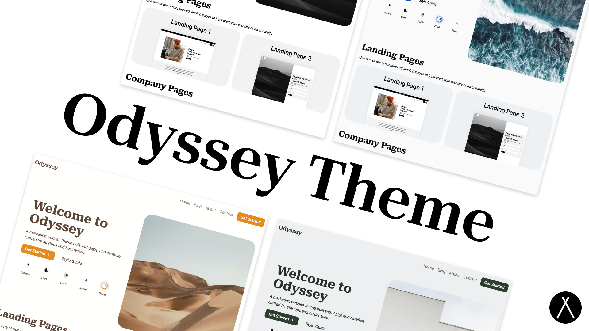 Preview of Odyssey Theme template by Little Sticks