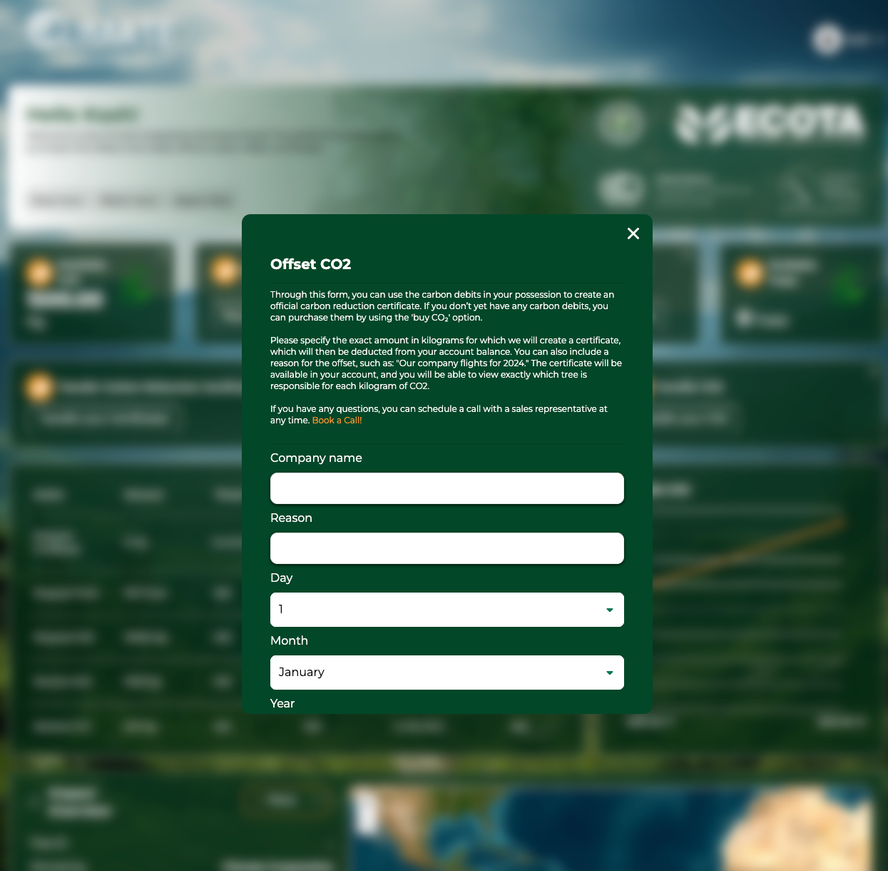 CO2 Offset Certificates