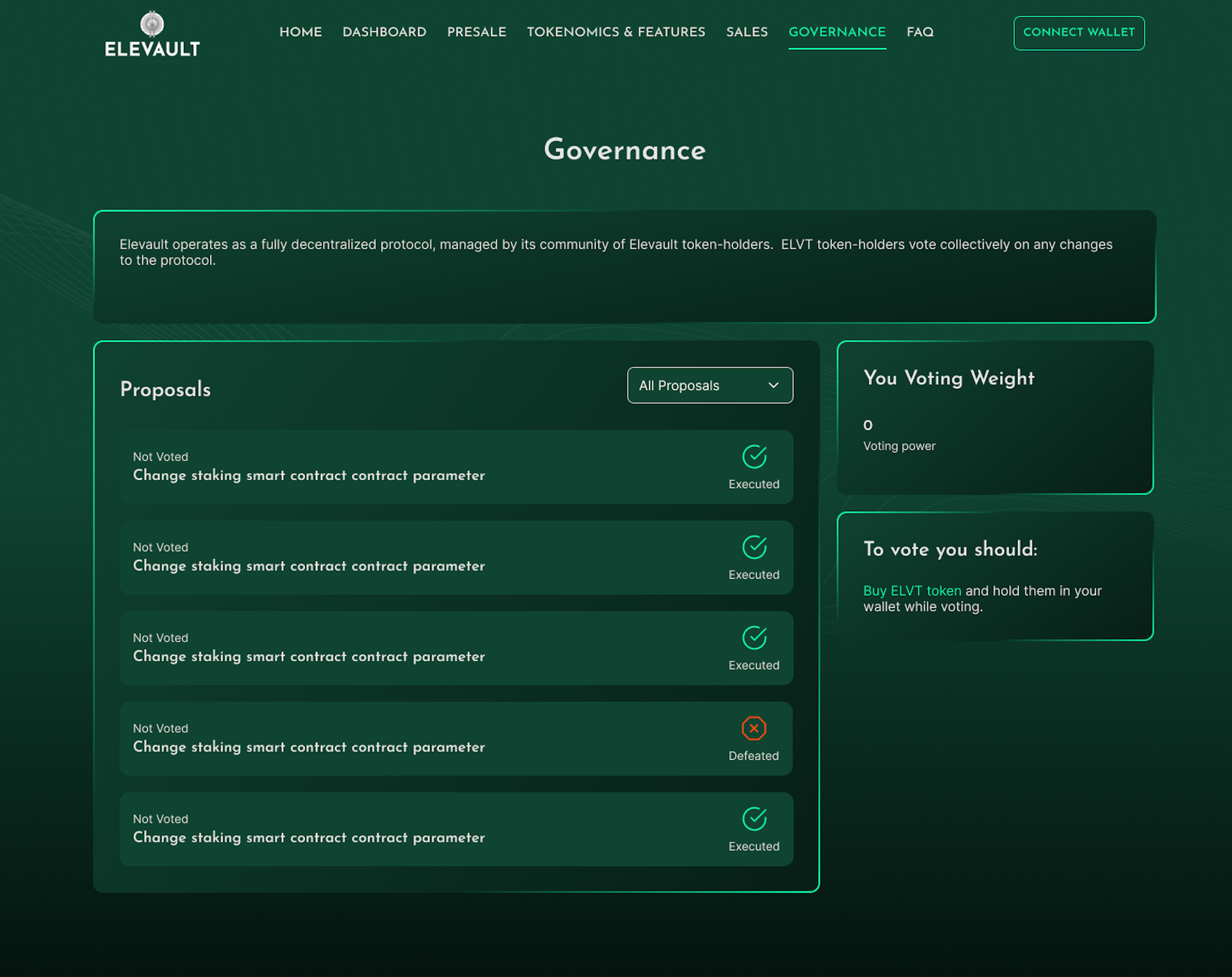 Governance Feature