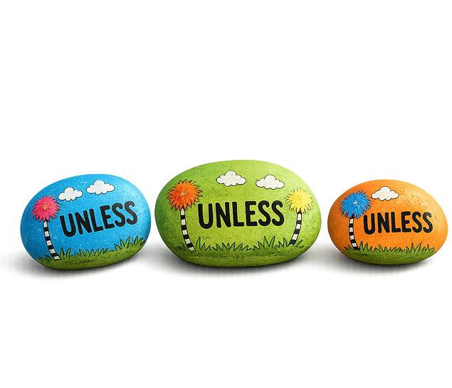 Lorax-themed “Unless” Paperweights