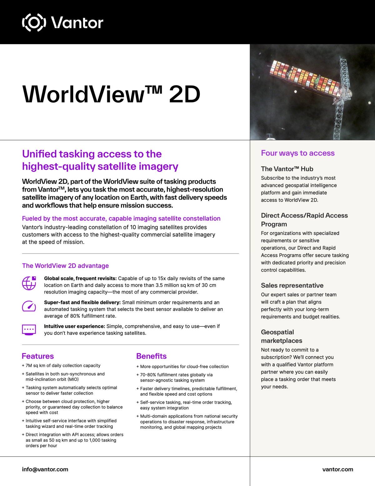 WorldView 2D Datasheet – High-Res Tasking & Fast Delivery | Vantor