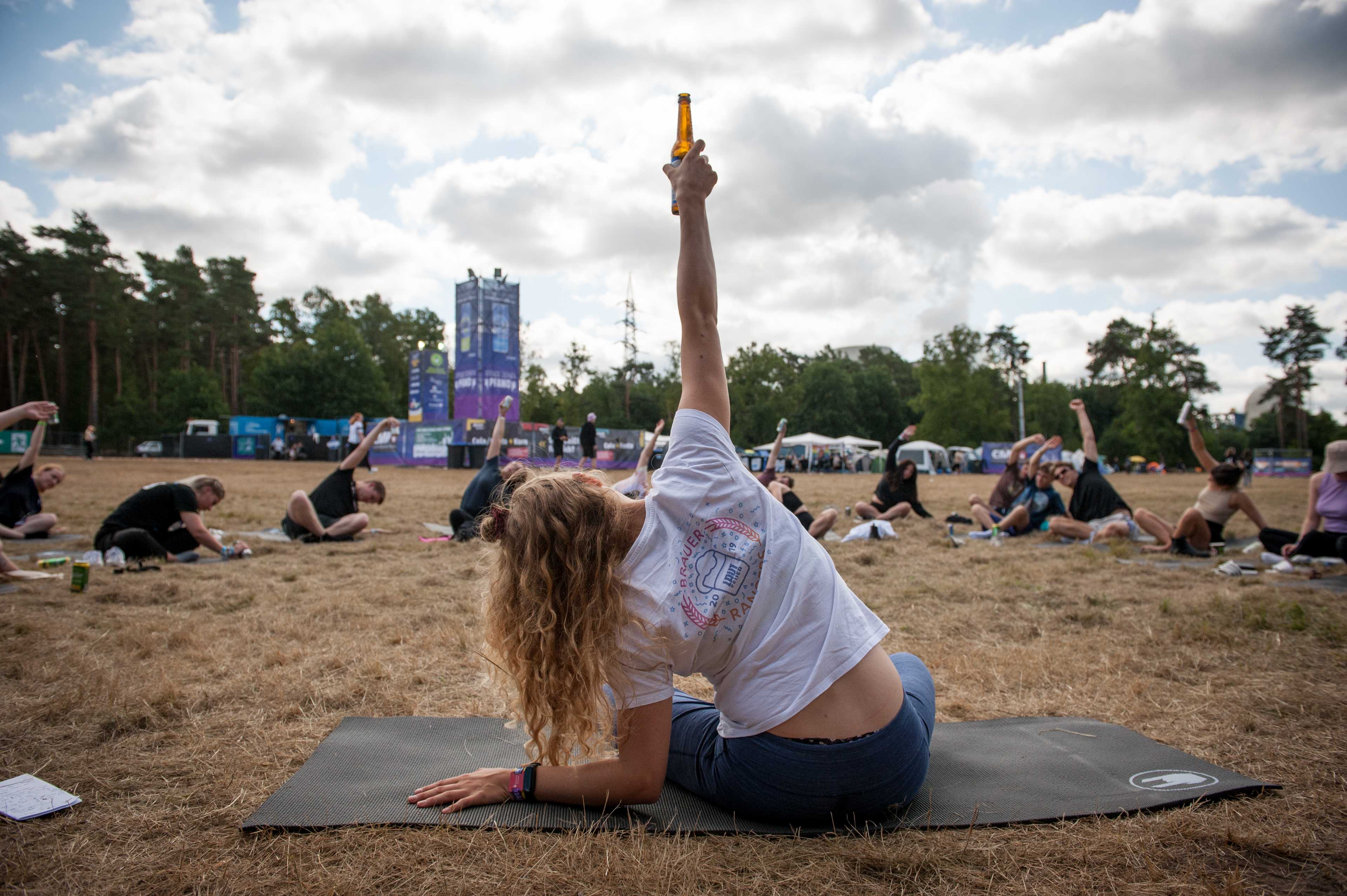 Bier-Yoga