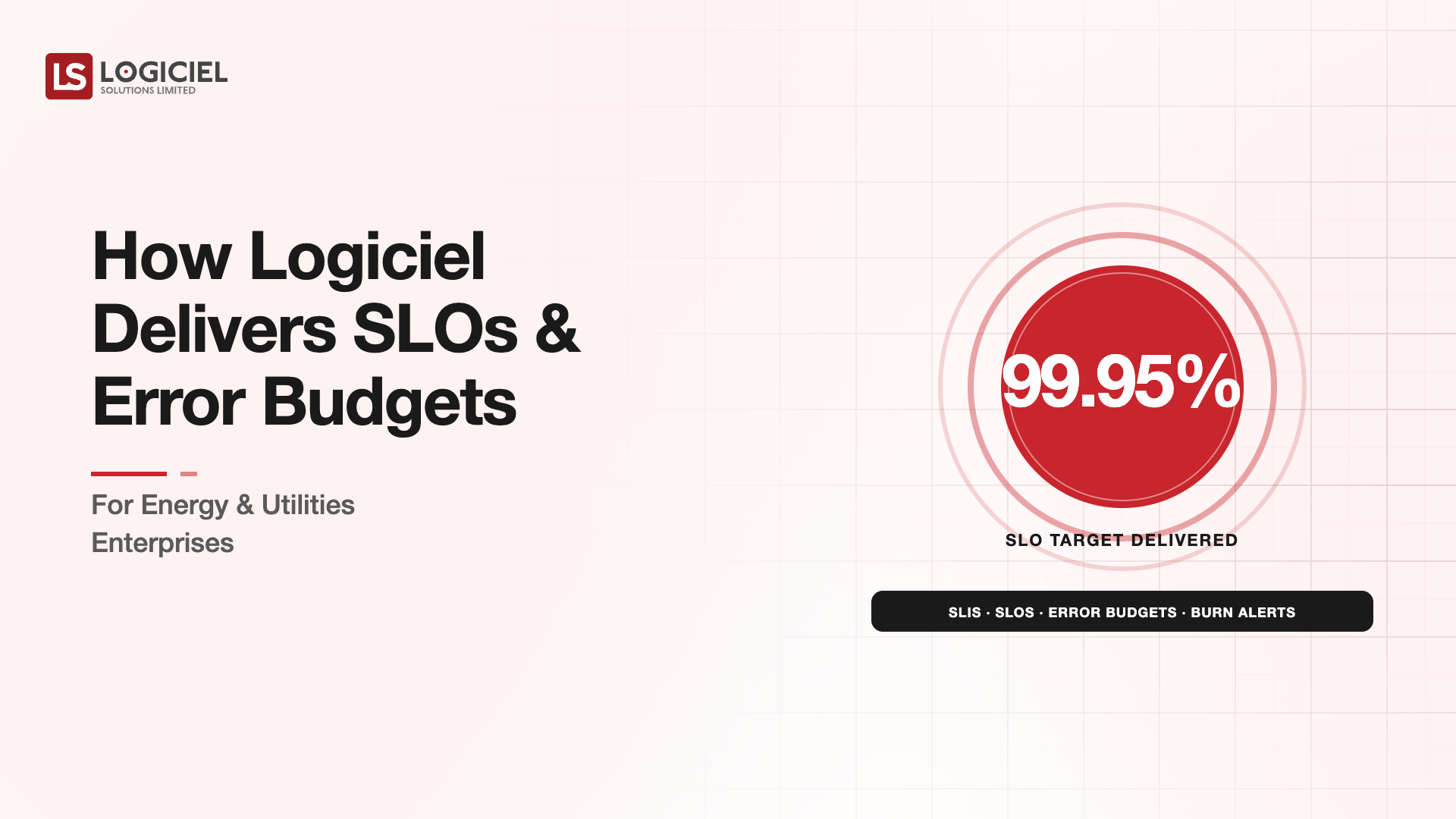 How Logiciel Delivers SLOs and Error Budgets for Energy & Utilities