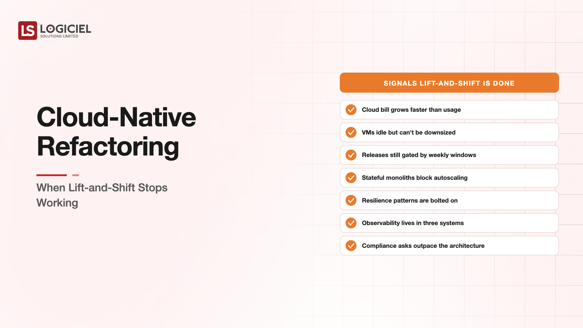 Cloud-Native Refactoring: When Lift-and-Shift Stops Working