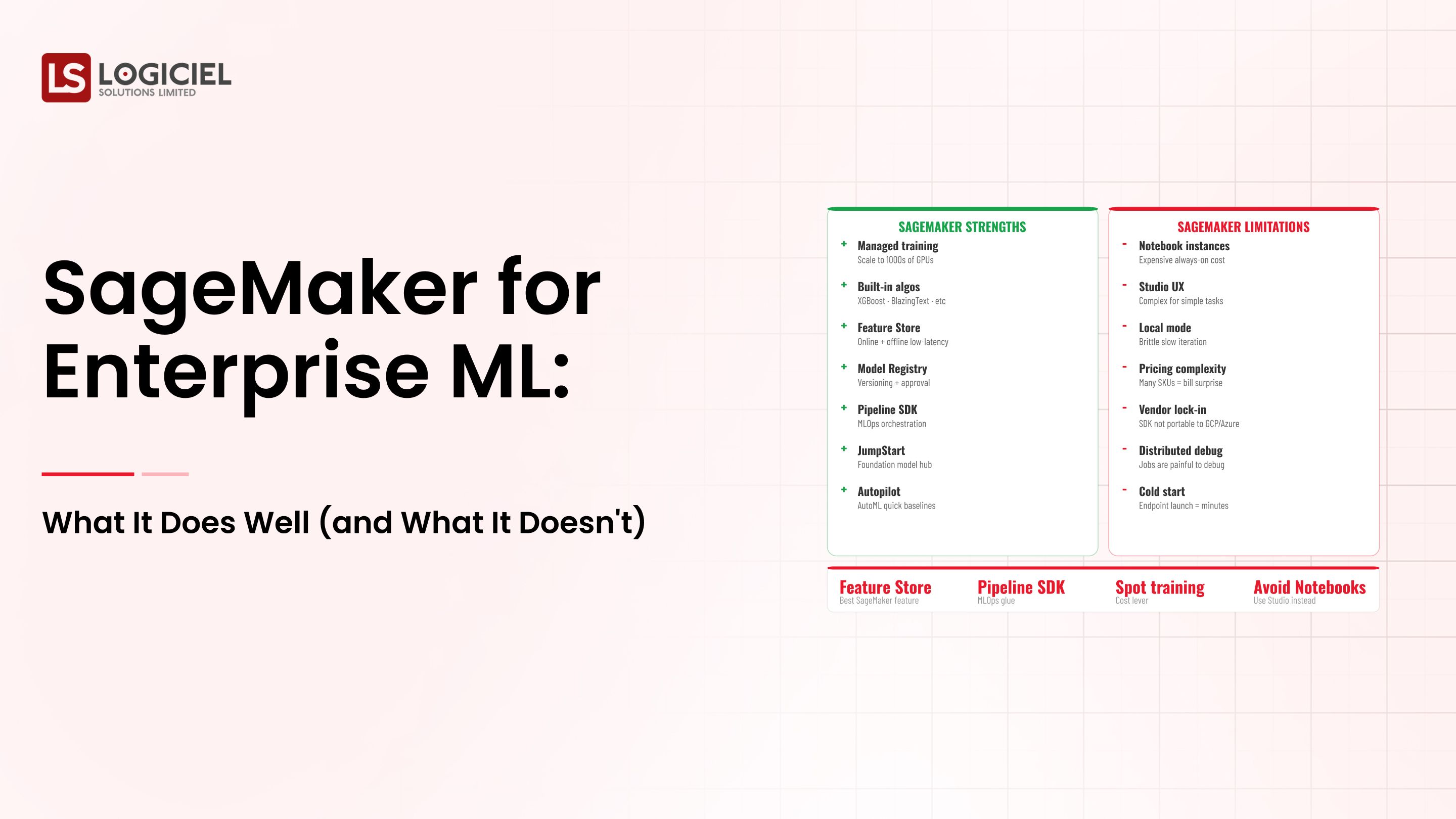 SageMaker for Enterprise ML: What It Does Well (and What It Doesn't)
